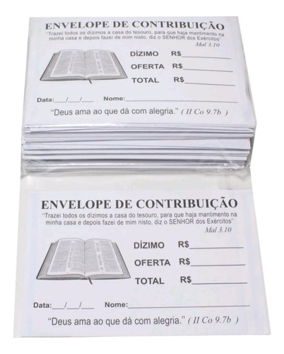 Envelope De Oferta Pacote Com 100 Unidades 