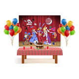 Fondo De Tela De Digital Circus Decorar Candy Bar Cumpleaños