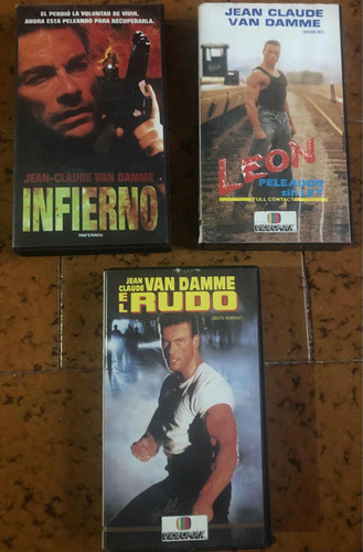 Jean Claude Van Damme 3 Películas Vhs Precio Por 3 Coleccion