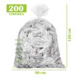 200 Bolsas De Basura Consorcio 90x120 Cristal Transparentes 