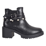 Botas Mujer Lady Stork Adry Pulsera Perlas Plataforma Moda