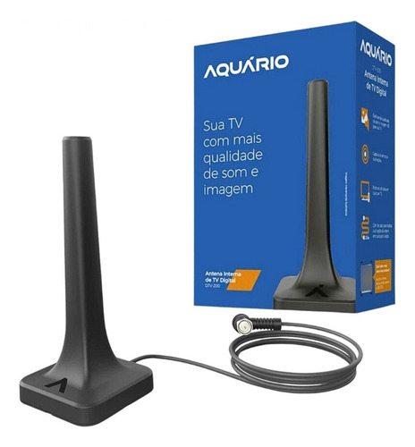 Antena Digital Interna Hdtv 4k Aquario Dtv200 Lançamento