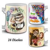 Plantillas Sublimar Tazas Up Película Amor Editables Previas