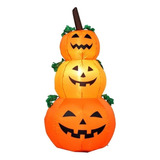 3 Pisos Luz Led De Calabaza Inflable De Halloween Air 202323