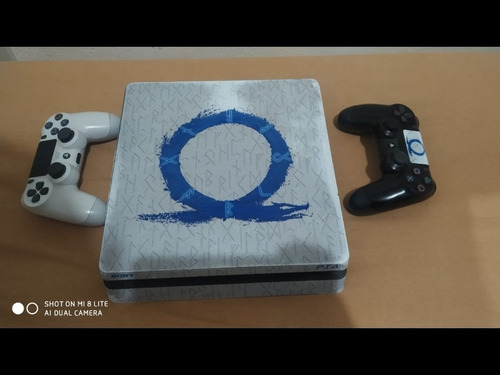 Playstation 4 Slim + 2 Controles + Galeria De Jogos 