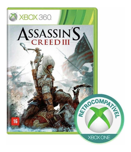 Jogo Mídia Fisica Assassins Creed 3 - Xbox 360