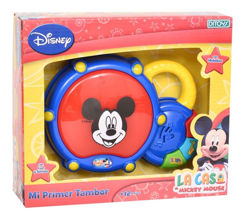 Tambor Musical Luz Sonido Mickey Disney Ditoys Original