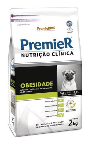 Ração Premier Nutrição Clínica Obesidade Para Cão Adulto 2kg