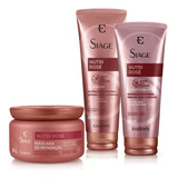 Kit Eudora Siage Nutri Rose Shampoo + Condicionador+ Mascara