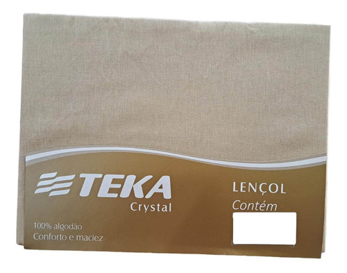 Lencol Avulso Teka Crystal Com Elastico Casal 100% Algodão