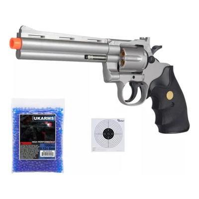 Pistola Revólver De Resorte Tipo Smith & Wesson 6mm Xtm C Blanco\u002Fnegro 6 Mm | Meses sin interés