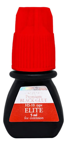 Cola Elite Hs10 Alongamento Cílios Premium Black Glue 5ml