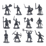 Hombres Juguetes Knight Figuras Pequeños 2-3 Cm Gris