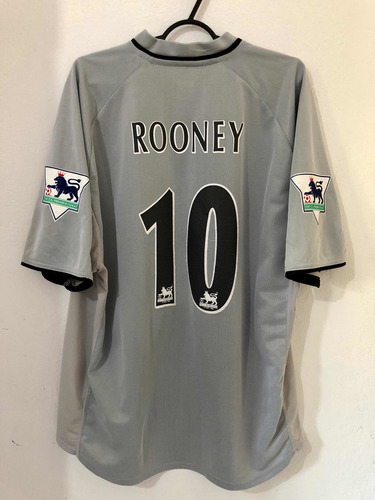 Camisa Everton 2001/02 Rooney Premier League Rara