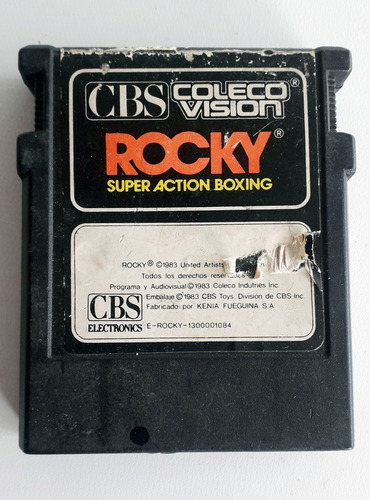 Videojuego Coleco Vision Rocky Super Action Box No Envío C3