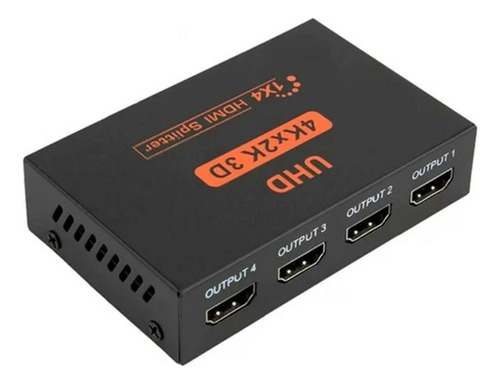 Splitter Hdmi 1x4 + Cable Hdmi 15 Metros Repite Señal