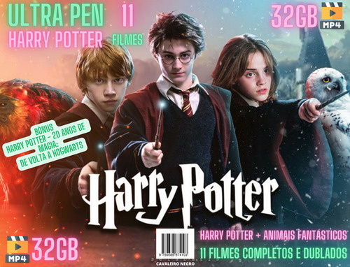 Ultrapen 32gb Coletânea Harry Potter & Animais Fantásticos