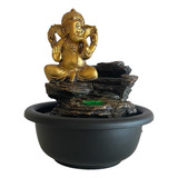 Figura Ganesha Cascada De Agua Con Luz  Decorativa 