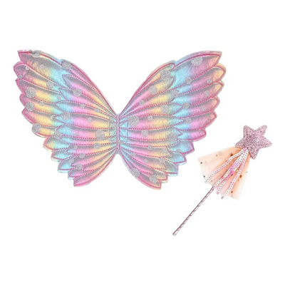 Disfraces Únicos Niñas Princesa Elfo Unicornio Azul Rosado