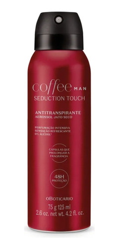 Desodorante Antitranspirante Coffee Man Seduction Touch