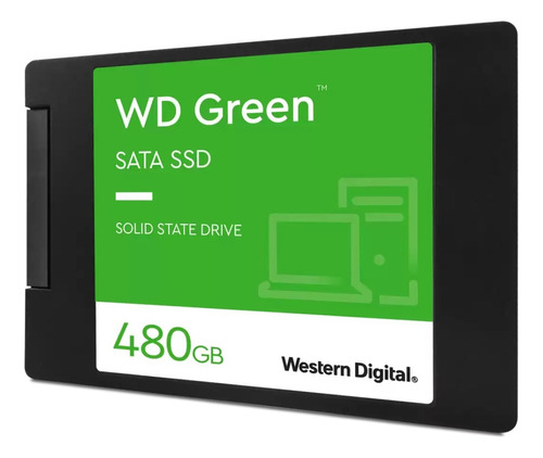 Disco Sólido Interno Western Digital Wd Green Wds480g3g0a 480gb Negro