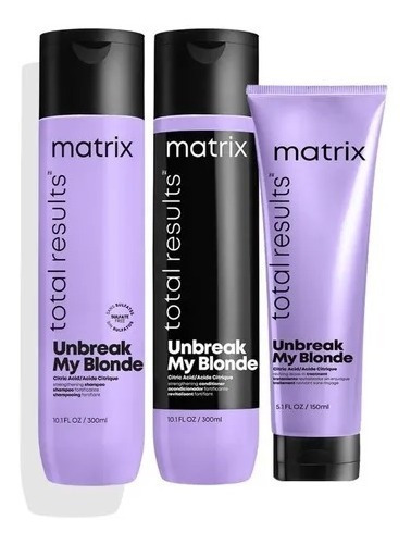 Combo Unbreak My Blonde Matrix Chico Shampoo + Acond + Crema