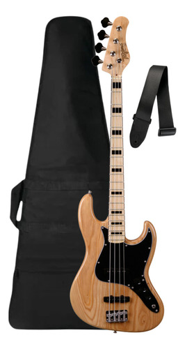 Kit Contrabaixo Tagima Tjb-4s Elétrico Jazz Bass Passivo 4c