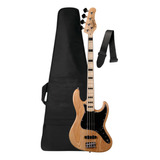 Kit Contrabaixo Tagima Tjb-4s Elétrico Jazz Bass Passivo 4c