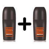 Kit 2 Unidades Desodorante Roll-on Natura Homem Tato - 75 Ml