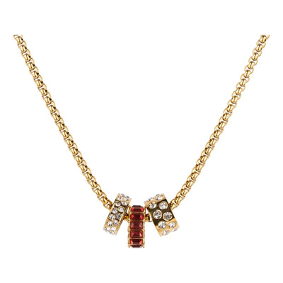 Collares Mujer Oro 18k + Charms Cumpleaños, Luckyly 1. Enero- Granate | Envío gratis