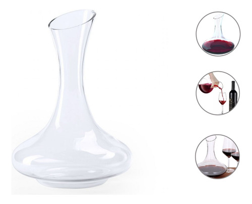 Decantador Vidrio Vino Aireador Oxigenador Decanter 1.9ml 