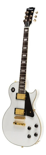 Guitarra Eléctrica Parquer Les Paul Blanca Con Funda 