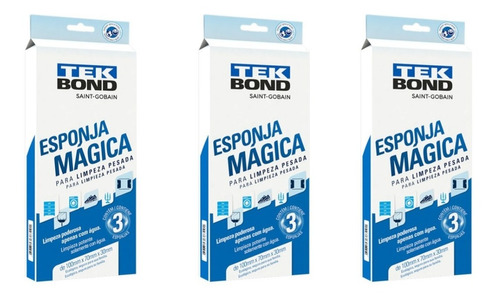 Kit 9 Esponja Mágica Melamina Tek Bond