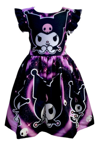 Vestido Kuromy Niñas Algodón Estampado 