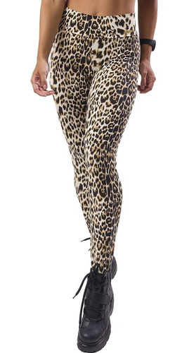 Legging Animal Print Academia Suplex Ausare - Cal0027