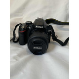 Câmera Nikon D3200, Lente 18-55mm Af-s, Semi-nova.