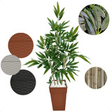 Bambu Tratado Artificial Grande Vaso Ratan Plantas Decoração