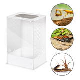 Reptizoo Nano Terrario Acrilico 10x8.5x15cm 12 L Alimentador