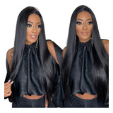 Peruca Lisa Preta Full Lace Premium Hair Com Micro Pele 60cm