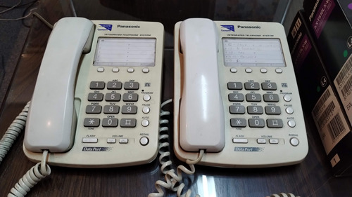 Lote De Dos Teléfonos Fijos Panasonic Kx-ts10lx-w