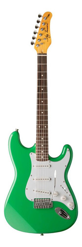 Guitarra Eléctrica Jay Turser Jt-300 Double-cutaway De Madera Maciza Seafoam Green Brillante Con Diapasón De Palo De Rosa