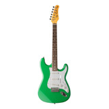 Guitarra Eléctrica Jay Turser Jt-300 Double-cutaway De Madera Maciza Seafoam Green Brillante Con Diapasón De Palo De Rosa