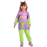 Conjunto De Inverno Lilás/verde Infantil - Mon Sucré