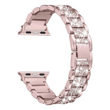 Chatarra De Diamante Para Apple Watch 38-45 Mm 9/8/7/6/5/4/3