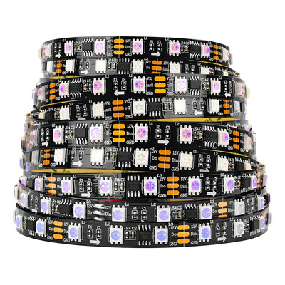 Tira Led Pixel Ws2811 5 Mts 300 Leds Ip30 Neopixel Black Rgb | MercadoLibre
