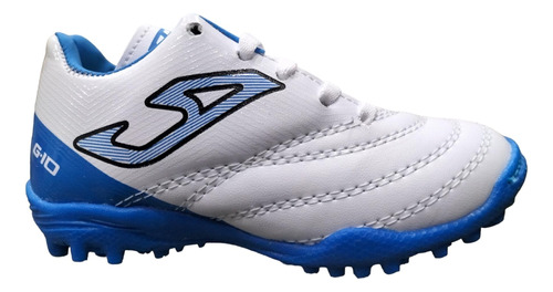 Tenis Futbol Rapido Niño Gattuso  Indoor Urba209 Blanco Azul