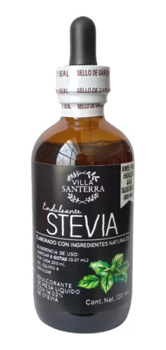 Stevia Líquida Villa Santerra 120ml