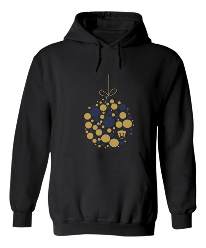 Sudadera Navideña Hoodie Capucha Unisex Pumas Unam Esfera