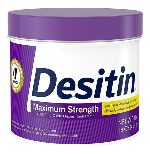 Desitin 1 Libra 454grs Tarro Grande Crema Antipañalitis Bebé