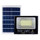 Lampara Solar Led Reflector 600w Para Alumbrado Publico